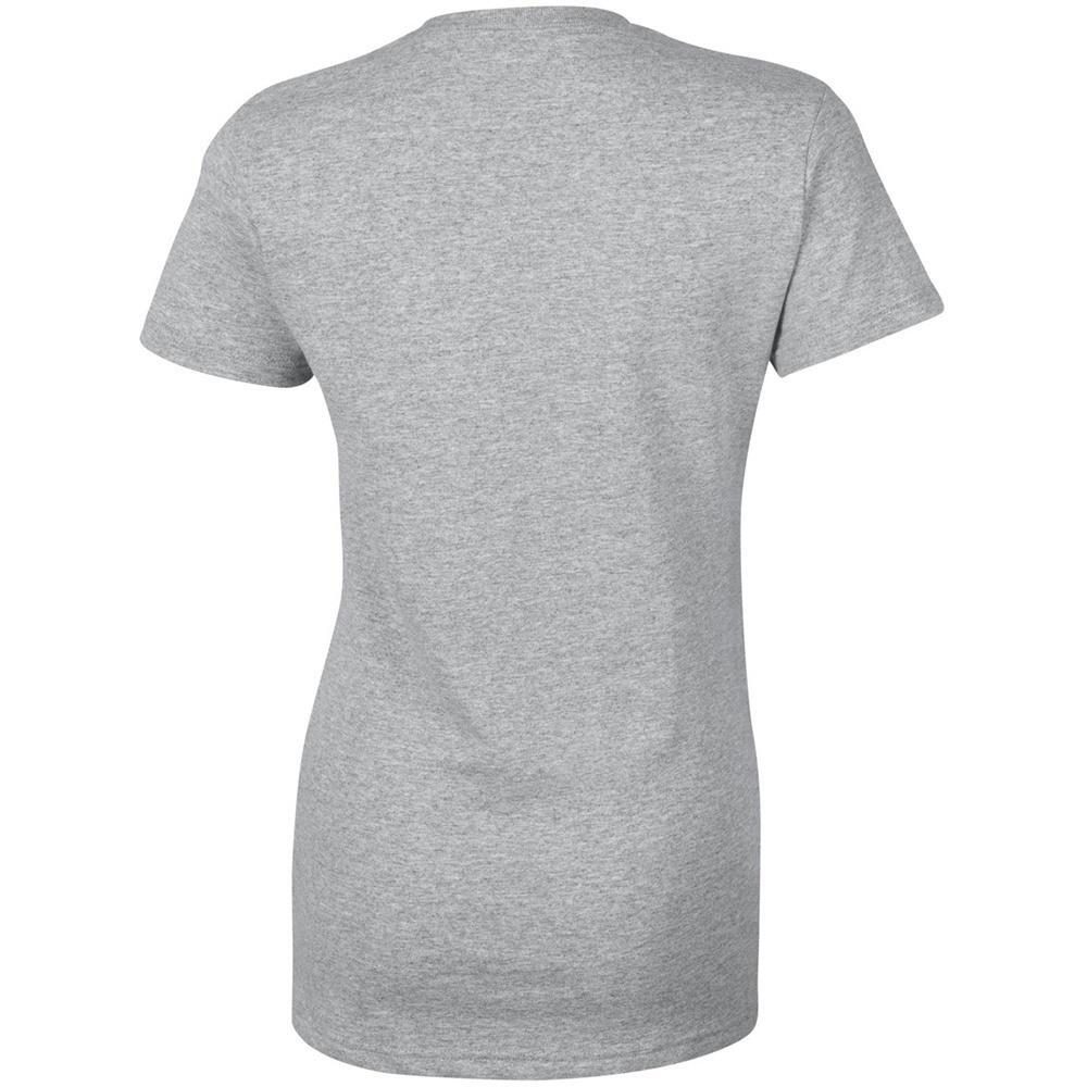 Tshirt À Manches Courtes Coupe Féminine Femme (Gris) 2/4