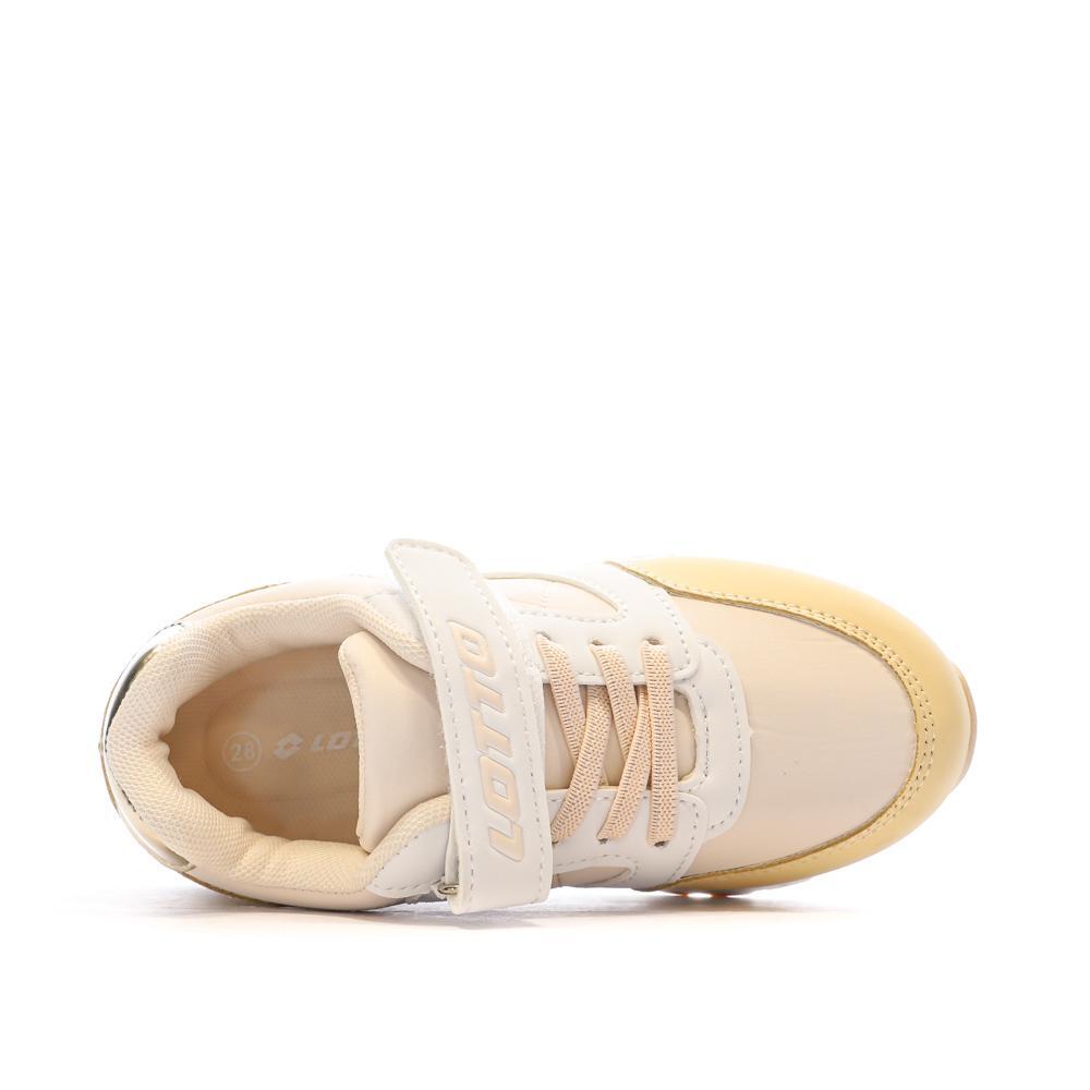 Zapatillas Lotto Verone Beige/Amarillo para Niña 4/7