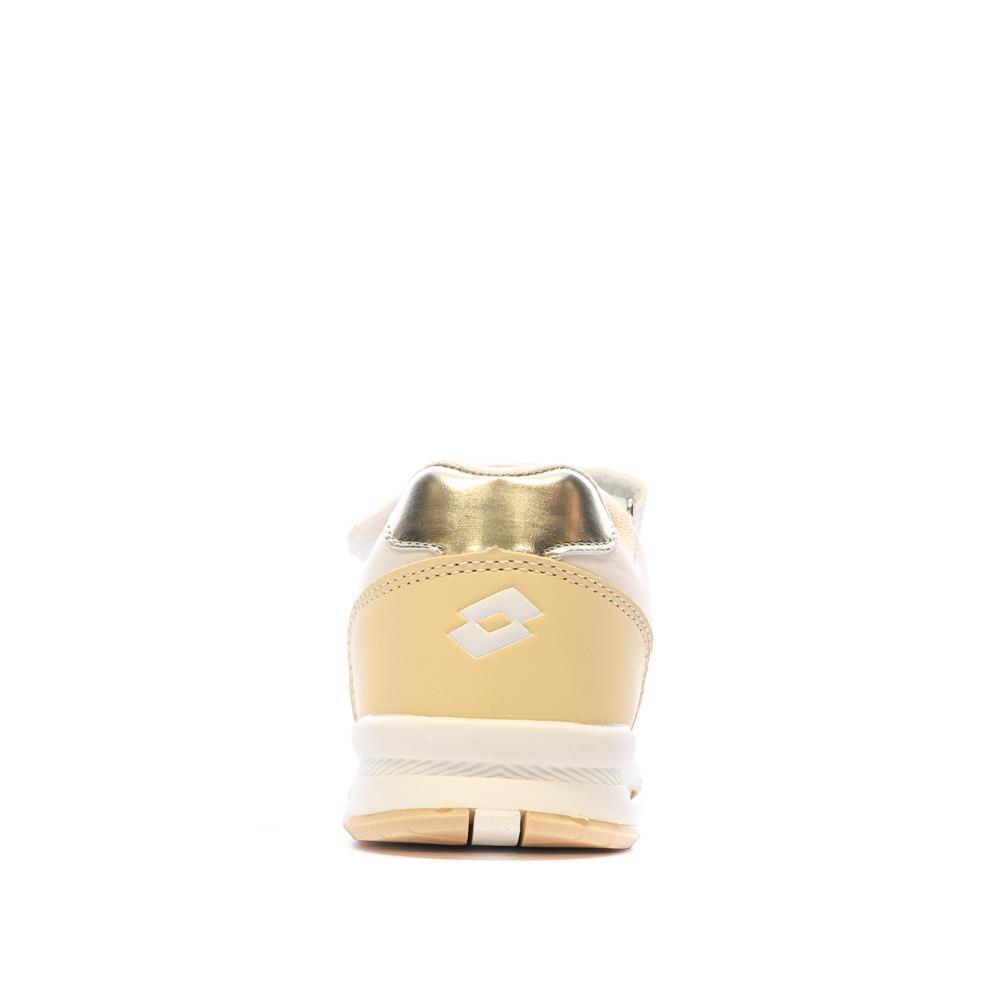 Zapatillas Lotto Verone Beige/Amarillo para Niña 3/7