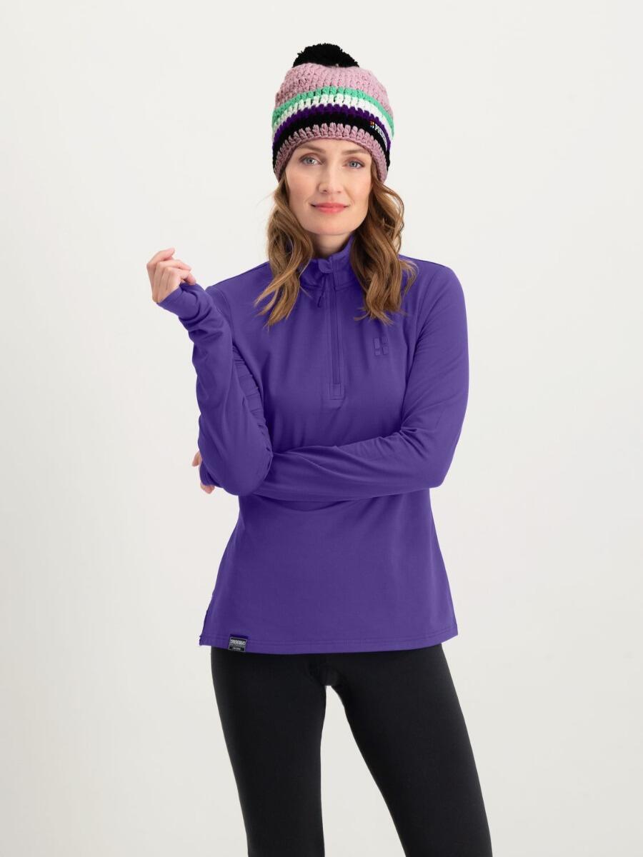 POEDERBAAS Poederbaas Four Seasons Midlayer Pully Dames Lightweight Paars