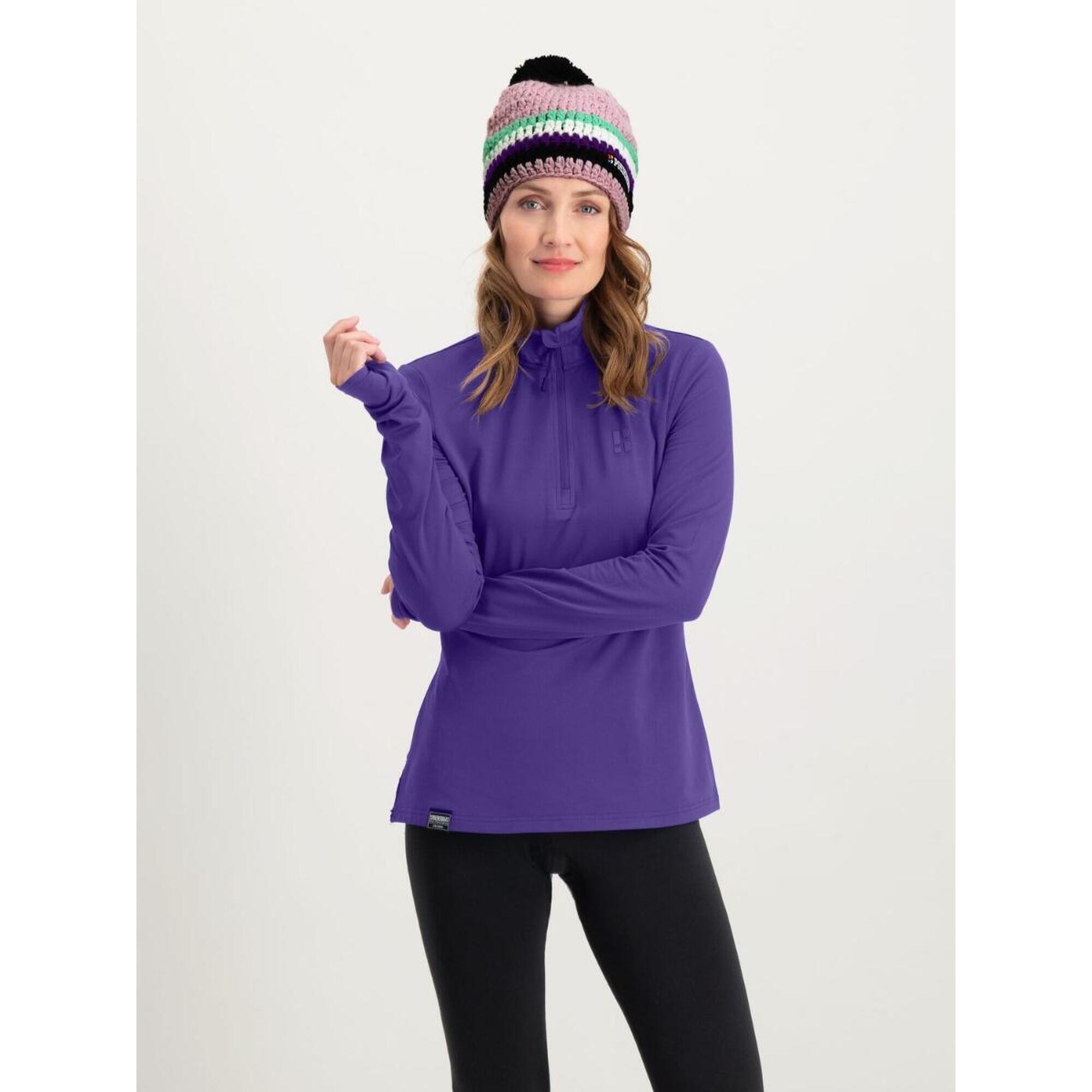 Poederbaas - Pull Intermédiaire Four Seasons Pour Femme Léger Violet - Sous Veste - Violet - Decathlon