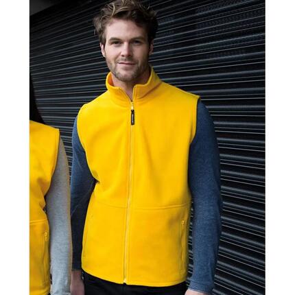 Core Gilet Polaire Antiboulochage Homme (Jaune)