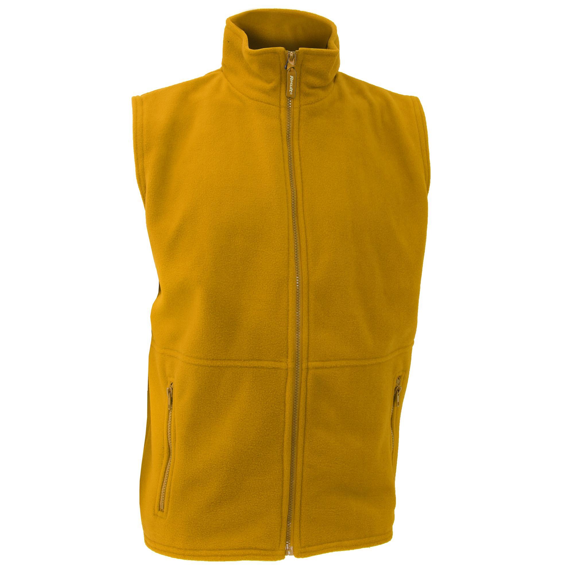 Core Gilet Polaire Antiboulochage Homme (Jaune) 2/3