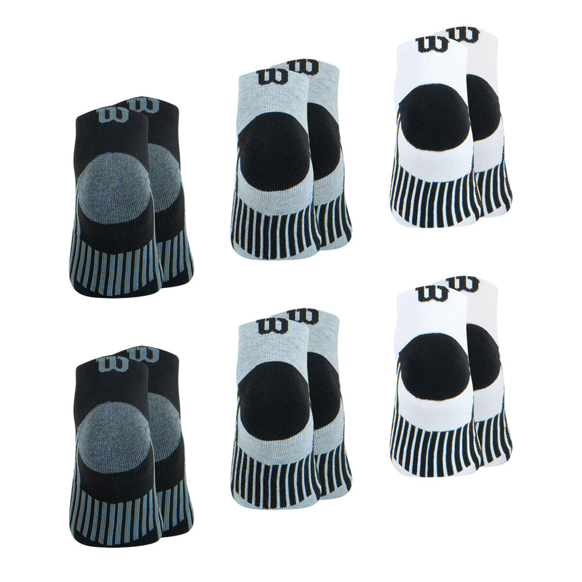 Lot de 6 paires de chaussettes basses homme Sport 3/4