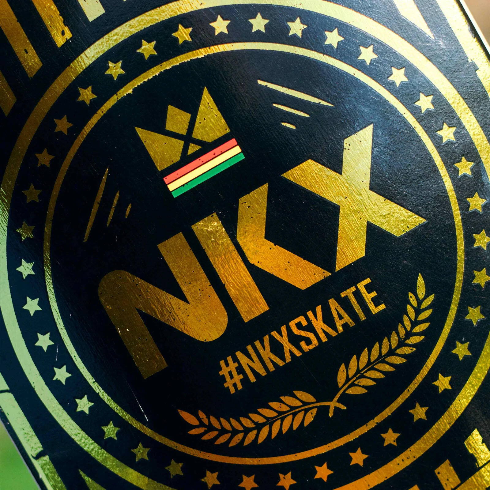 NKX Skateboard Rasta Royal Gold 3/3