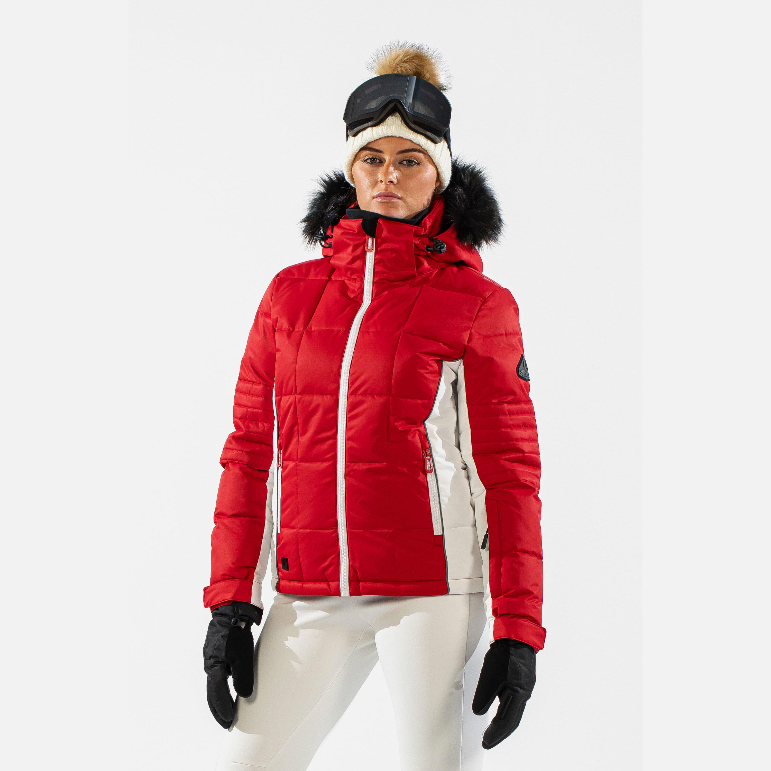 SURFANIC Luna Womens Surftex Ski Jacket Red
