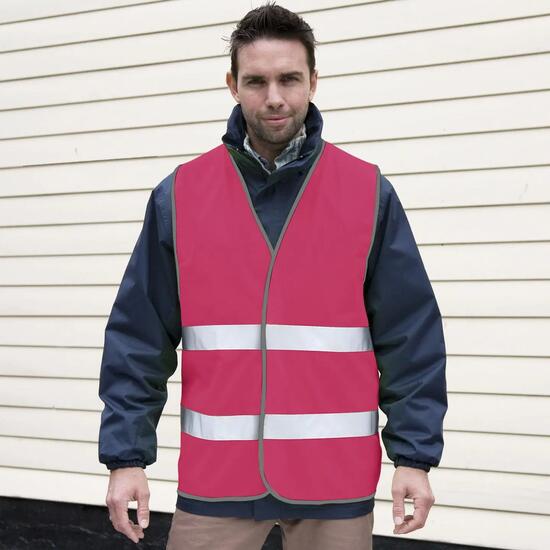 SAFEGUARD By Gilet Haute Visibilité ENHANCE Adulte (Framboise)