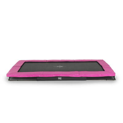 Trampoline inground jongeren silhouette sports rechthoekig 244x366cm roze