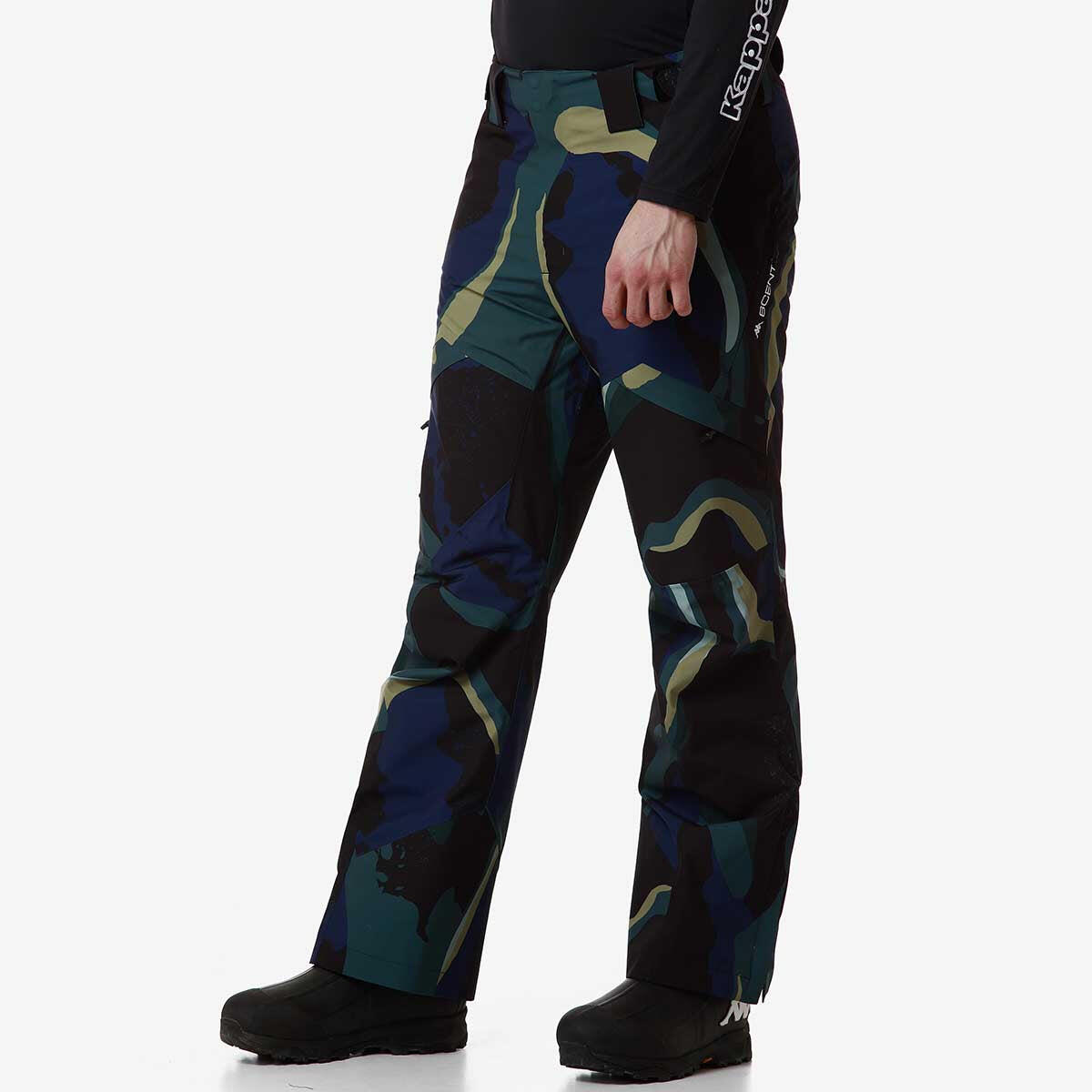 Pantaloni da uomo in poliestere blu da sci 2/7
