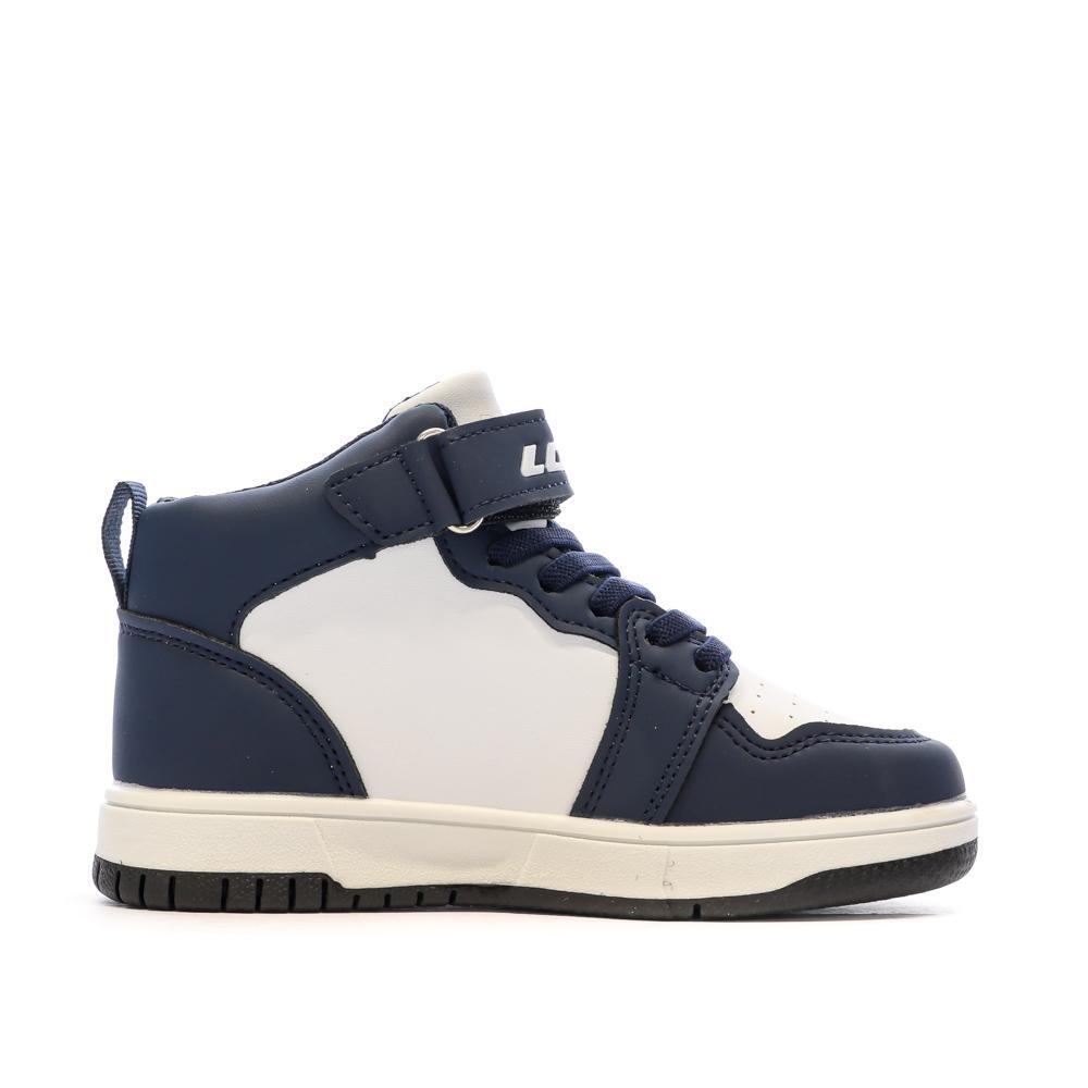 Zapatillas Lotto Ravenne Blancas y Azules para Niño 2/7