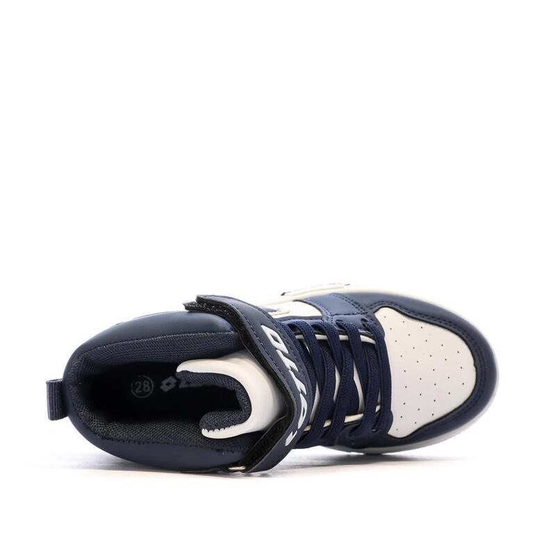 Baskets  Blanche/Marine Garçon Lotto Ravenne