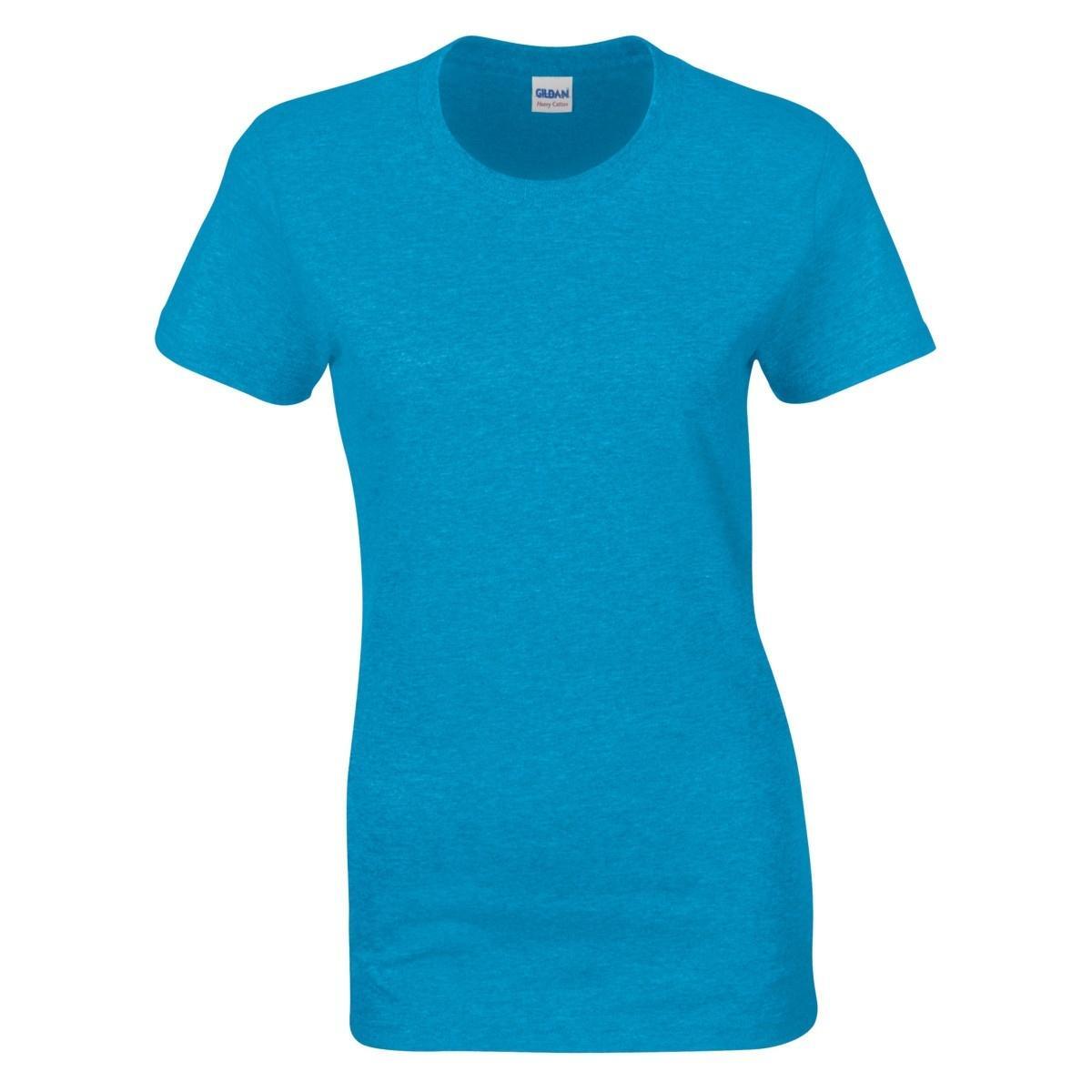 Maglietta 100% Cotone Donna Gildan Zaffiro 3/4