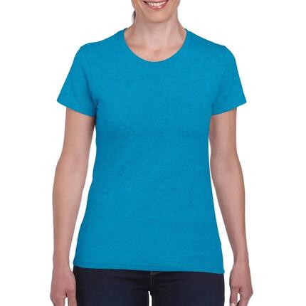Tshirt À Manches Courtes Coupe Féminine Femme (Rose Clair)