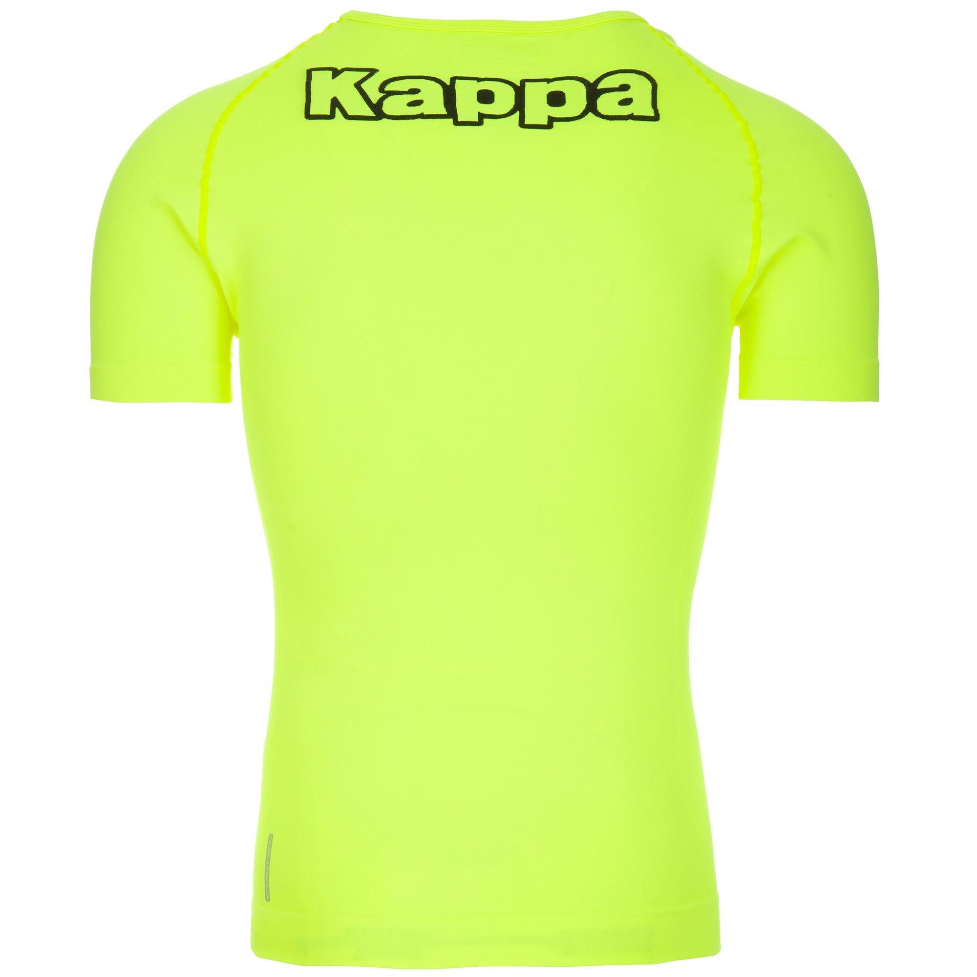 T-shirt da uomo in poliammide giallo da calcio 2/4