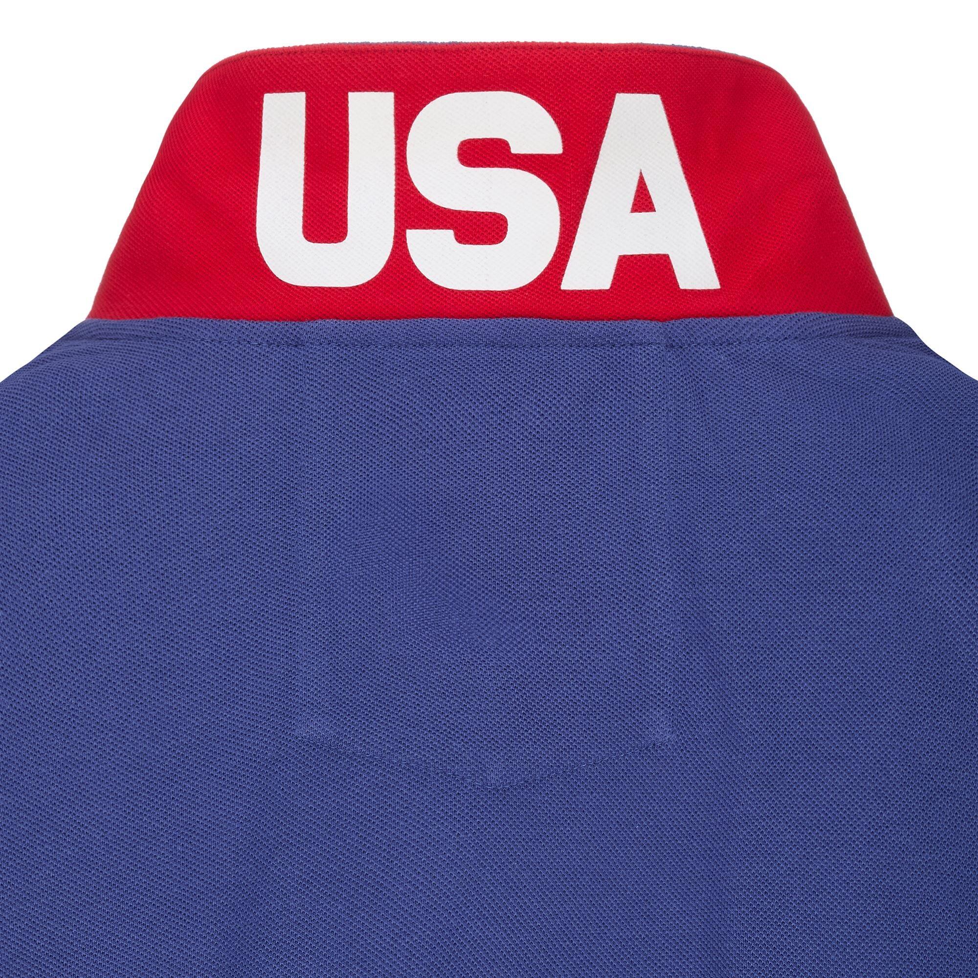 Polo da uomo donna in cotone blu da sci 4/6