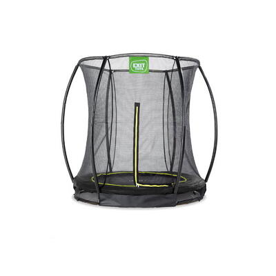 Exit silhouette inground trampoline ø183cm met veiligheidsnet - zwart