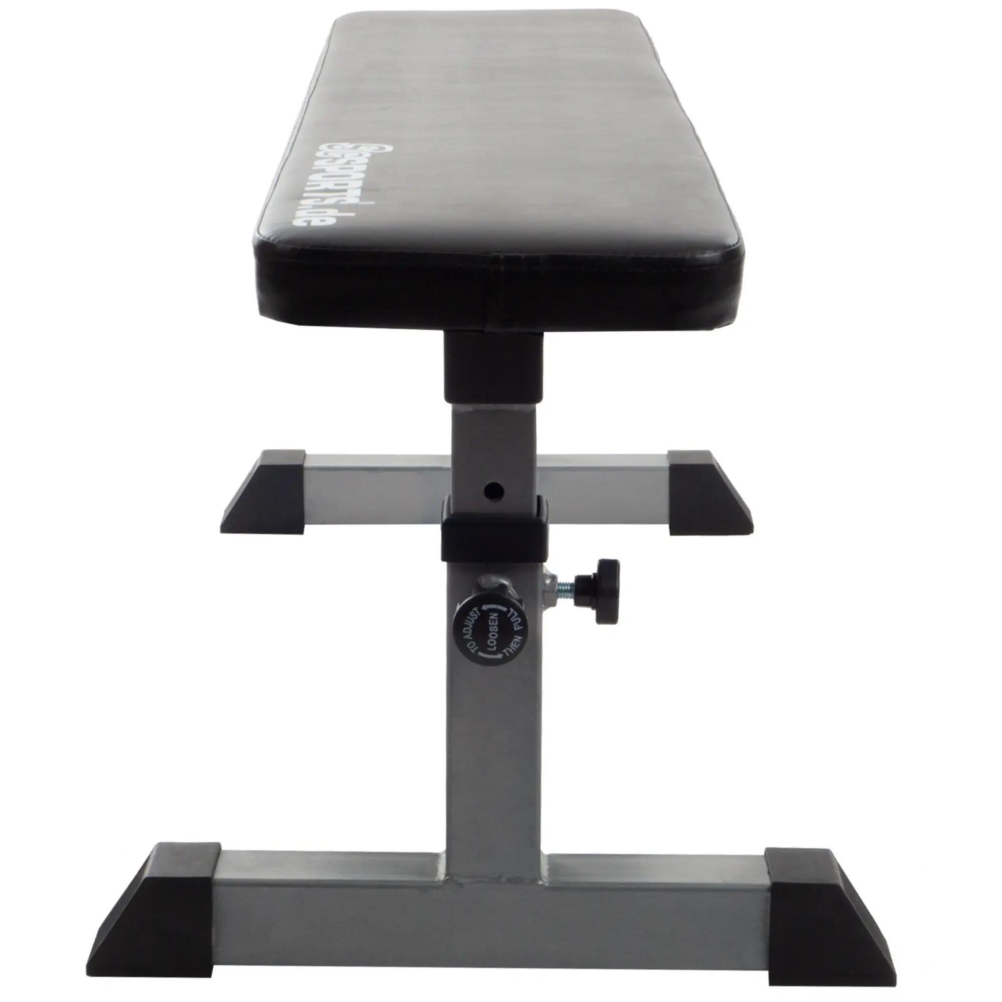 Banca de antrenament greutate maxima 180 kg 24 x 110 x 47 cm negru 4/6