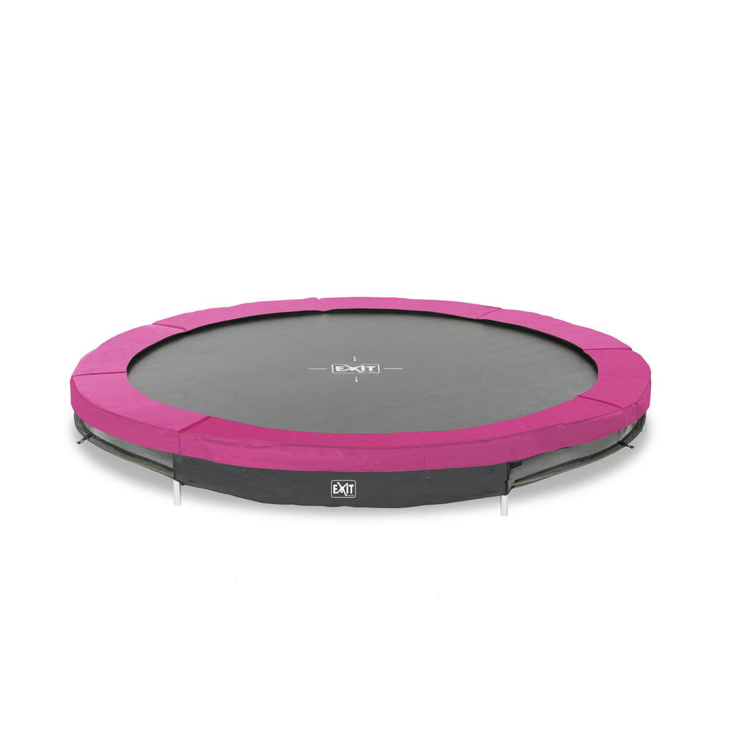 EXIT Silhouette Ground Sports Trampoline 10ft – Pink