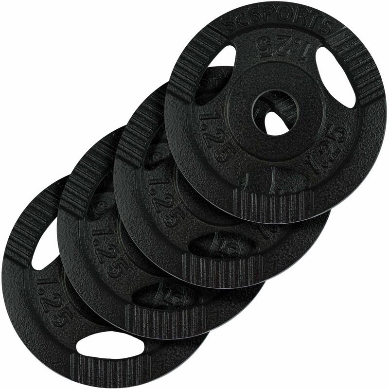 Set discuri de greutate 5 KG (4x 1.25) 30 si 31mm fonta cu grip ScSPORTS