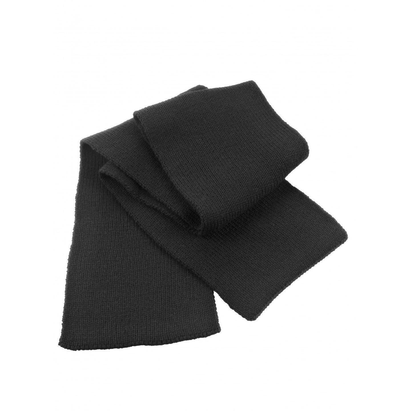Echarpe Épaisse Classique Tricotée Homme (Noir) 2/3