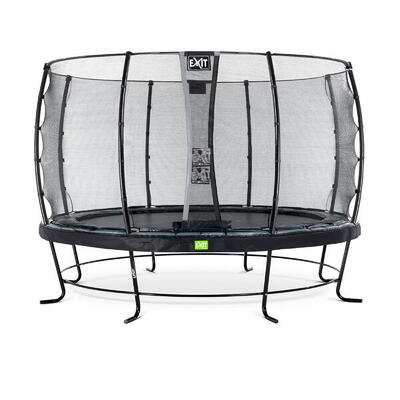 EXIT Elegant Trampolin ø366cm mit Economy Sicherheitsnetz - schwarz