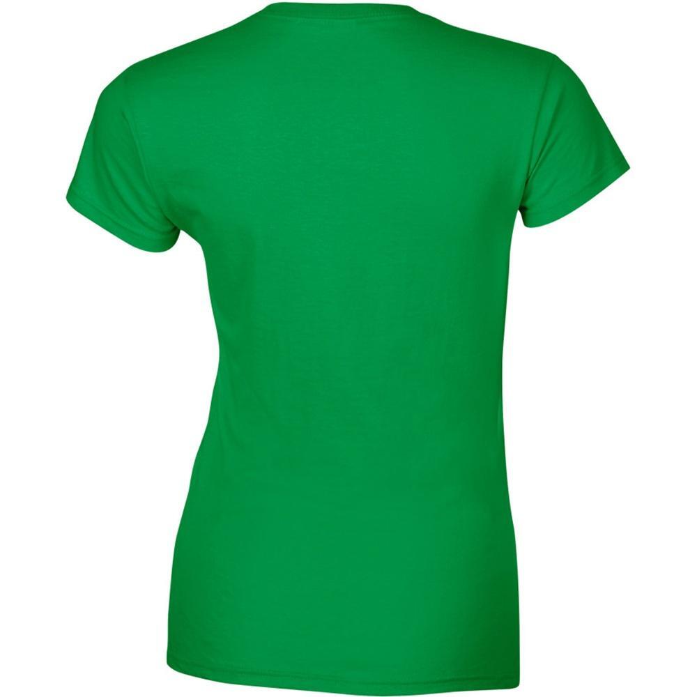 Dames Zachte Stijl Korte Mouw TShirt (Iers Groen) 2/2