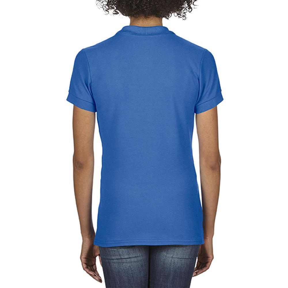 Softstyle Womens/Ladies Polo À Manches Courtes En Double Piqué (Bleu Roi) 3/3