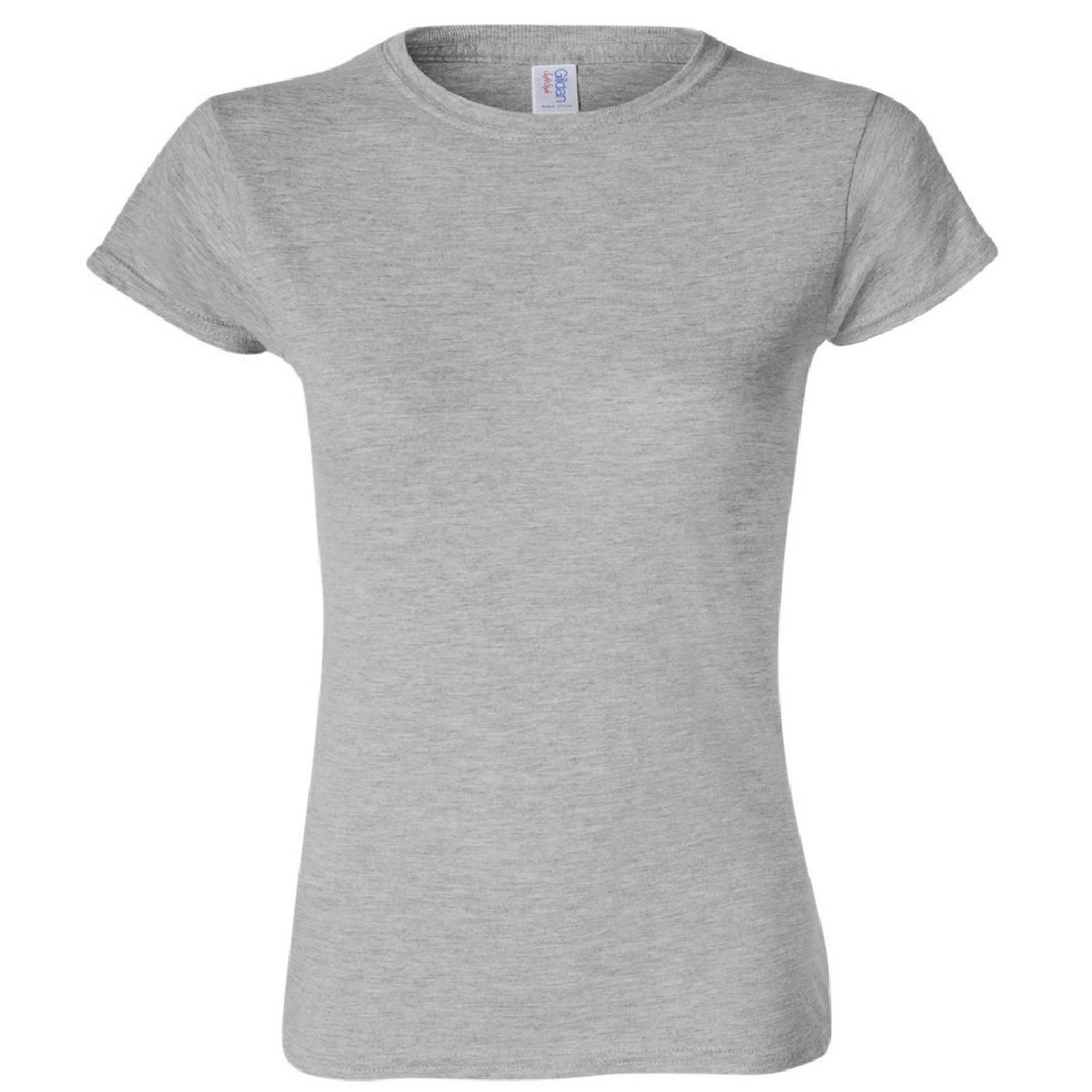 Gildan - Tshirt À Manches Courtes Femme (gris Sport) - T-shirt Manches Courtes - Gris - 52 2xl - Decathlon