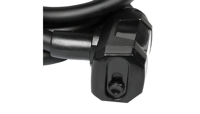 Lucchetto con combinazione a cifre per biciclette - Nero -  10 x 1200 mm 5/7