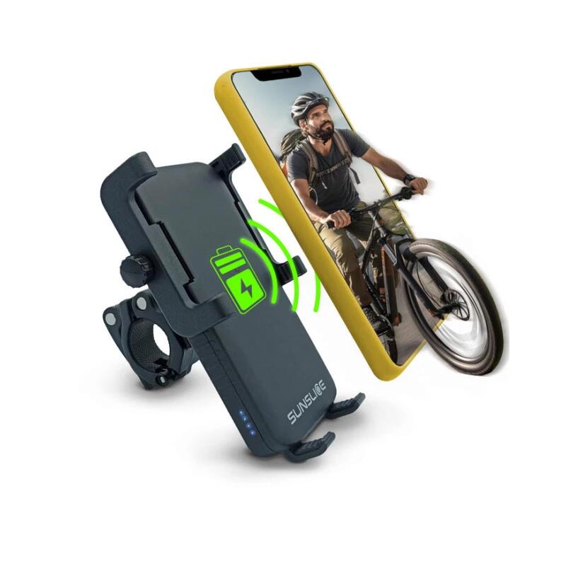 Suporte para telemóvel de bicicleta recarregável "Cyclotron 5000mAh Sunslice