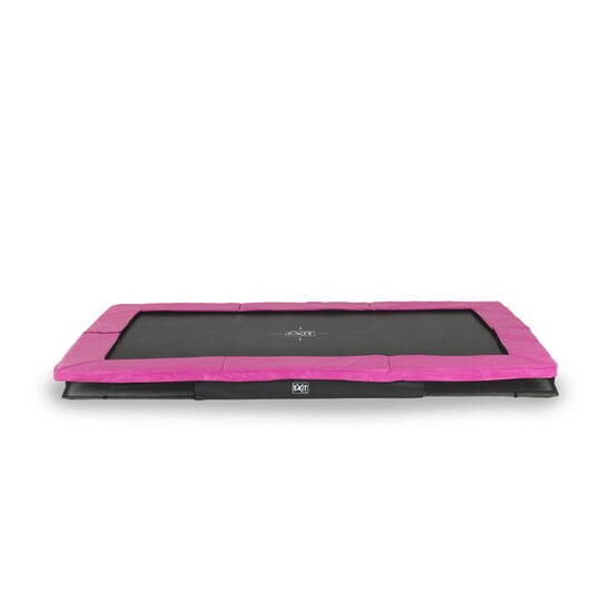 Trampolin Inground Jugendliche Silhouette Sports rechteckig 244×366 cm rosa