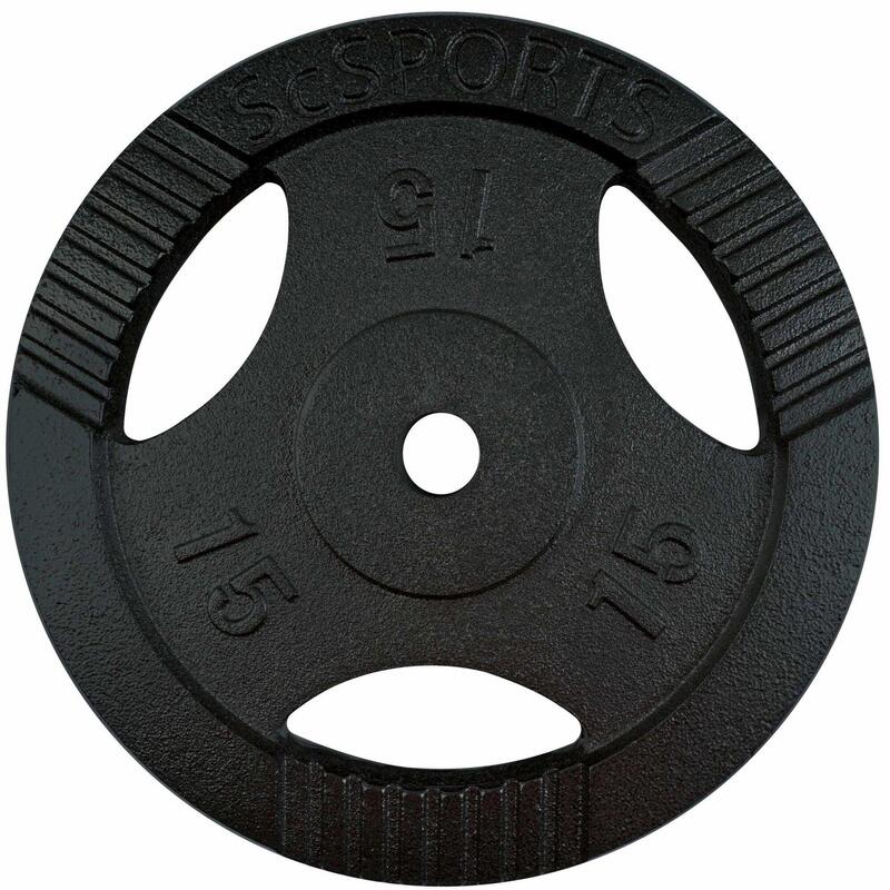 Set de placi de greutate 30 KG (2x 15) 30 si 31mm fonta cu grip negru