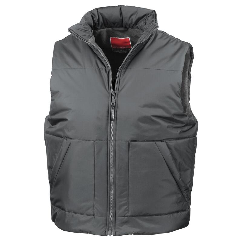 Fleece Gevoerde Bodywarmer Waterafstotend Windproof Jasje (Donkergrijs)