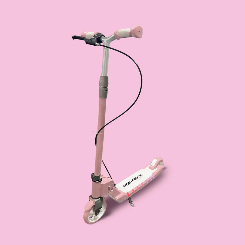 Scooter Filles Step avec musique - Roues LED - Jusqu'à 50 KG - Rose