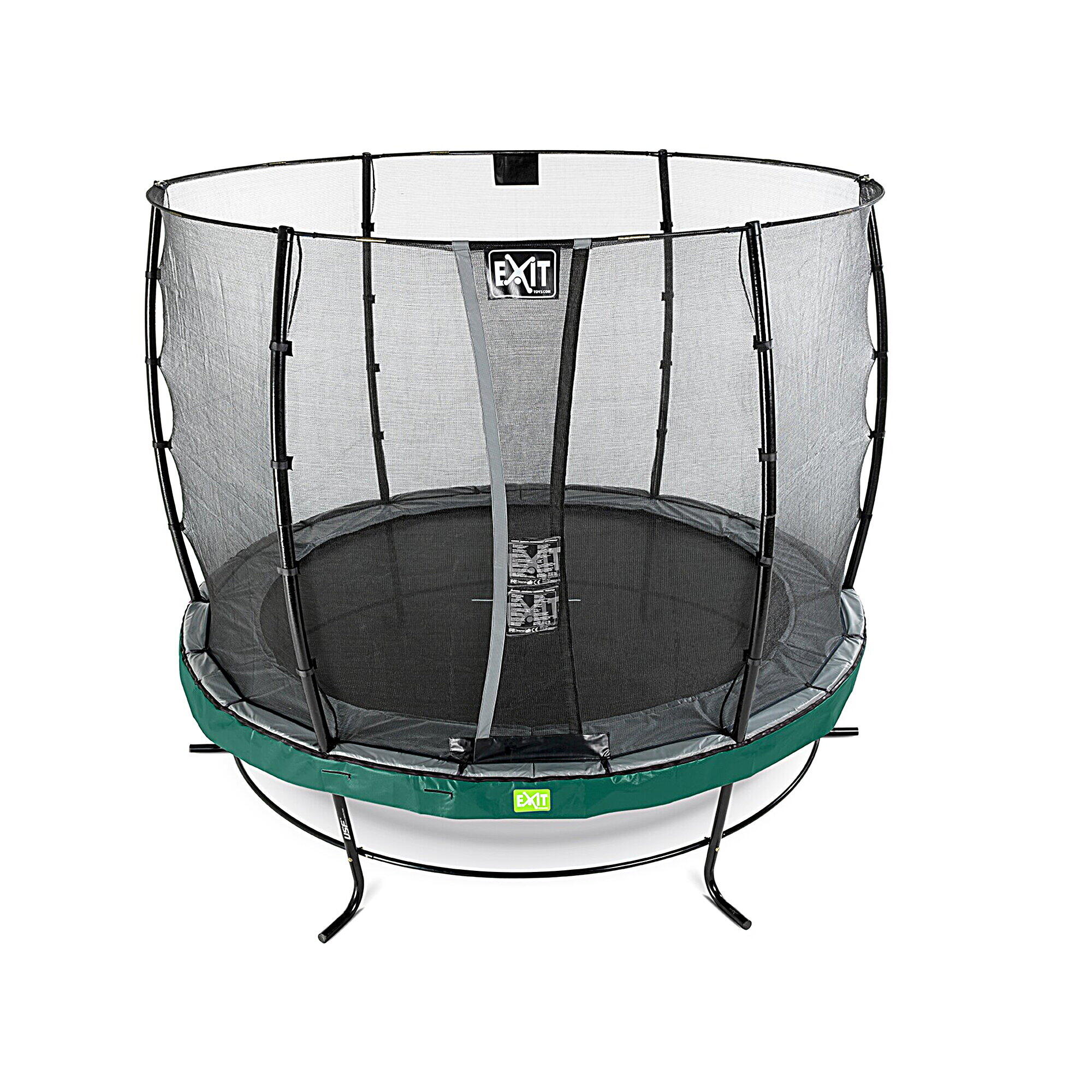 Trampolino elastico EXIT Elegant ø305cm con rete di sicurezza Economy - verde 2/7