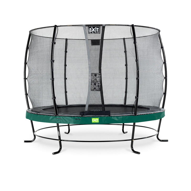 EXIT Elegant trampoline ø305cm met Economy veiligheidsnet - groen