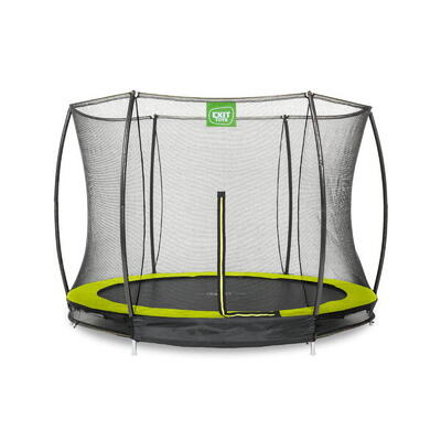 Exit silhouette inground trampoline ø244cm met veiligheidsnet - groen