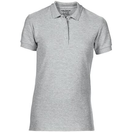 Polo Sport Double Pique En Coton Premium Pour Femmes/dames (Gris Sport)