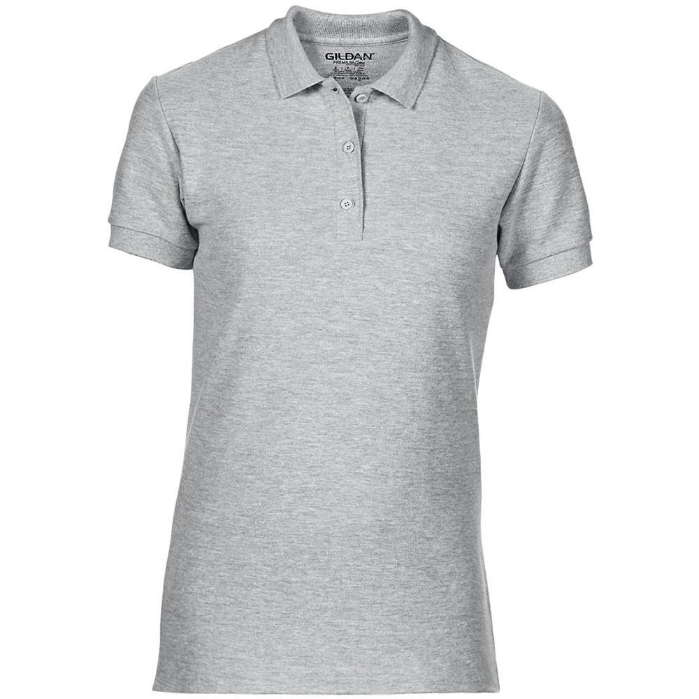 Gildan - Polo Sport Double Pique En Coton Premium Pour Femmes/dames (gris Sport) - T-shirt Manches Courtes - Gris - 42 M/l - Decathlon