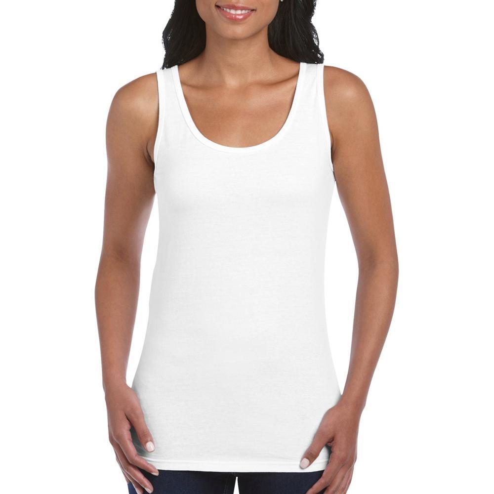 Camiseta de tirantes larga para chica Blanco 4/4