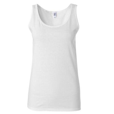Dames zachte stijl tank top vest (wit)