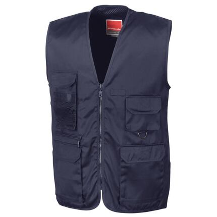 Safari Veste Sans Manches Homme (Noir)