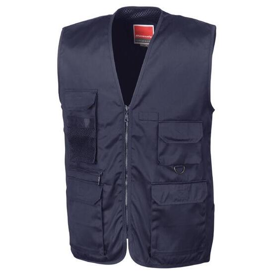 Safari Veste Sans Manches Homme (Bleu Marine Foncé)