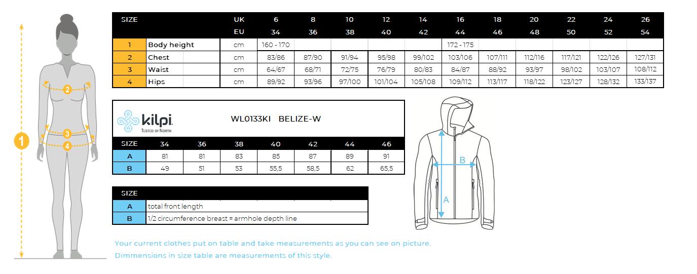 Abrigo de invierno para mujer Kilpi BELIZE-W 7/7