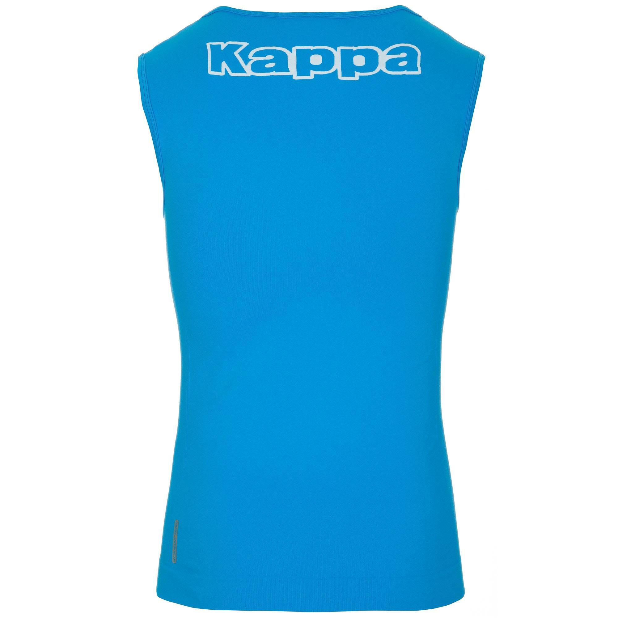 Canottiera da donna in poliammide blu da calcio 2/4