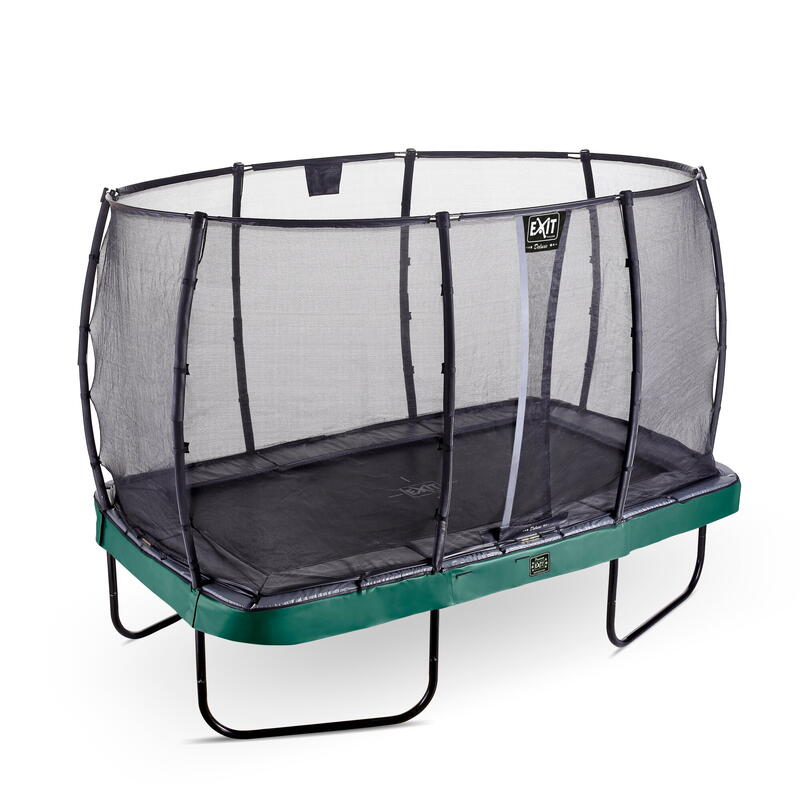 EXIT Elegant Premium trampoline 214x366cm met Deluxe veiligheidsnet - groen