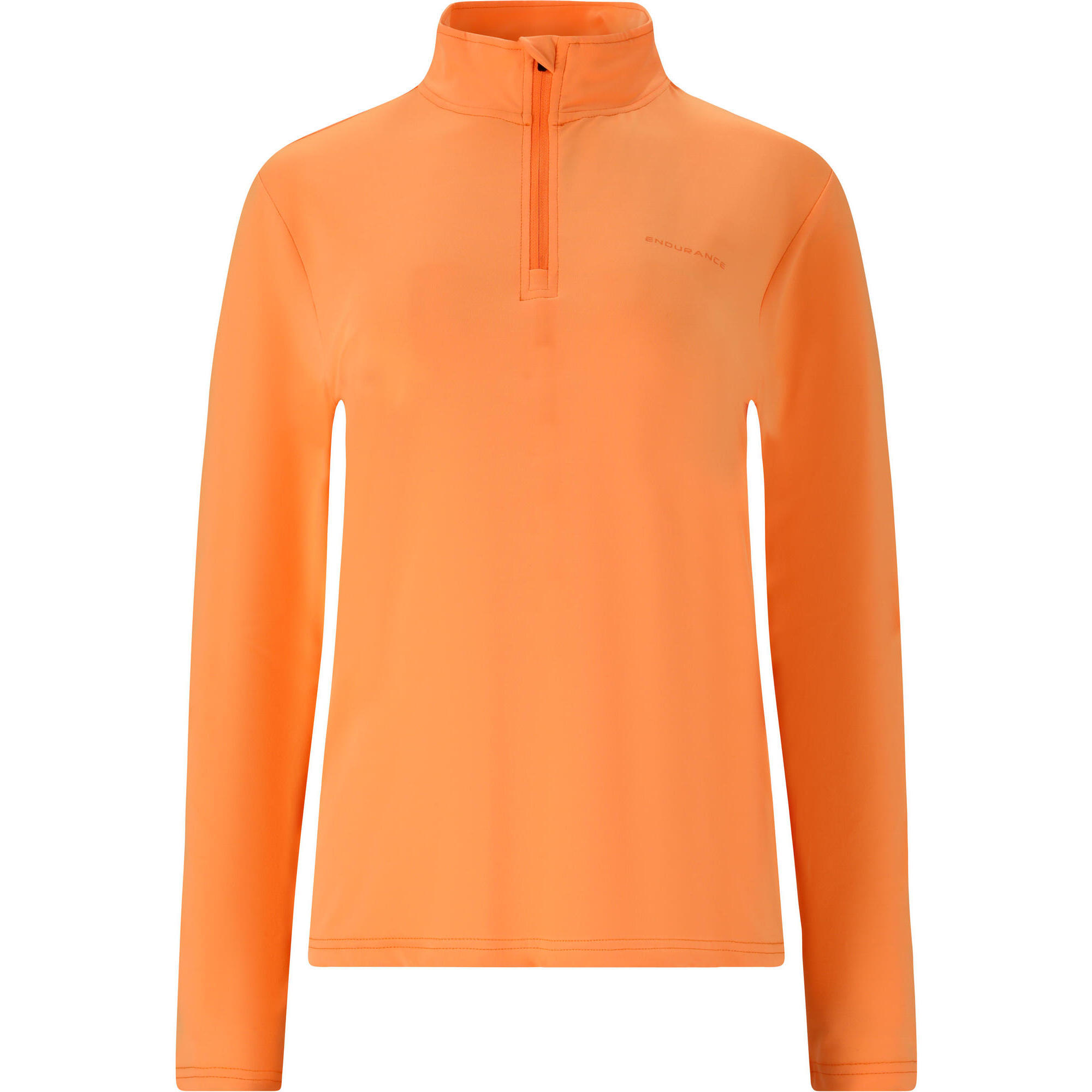 Endurance - Couche Intermédiaire Aileen - T-shirt Manches Longues - Orange - Decathlon