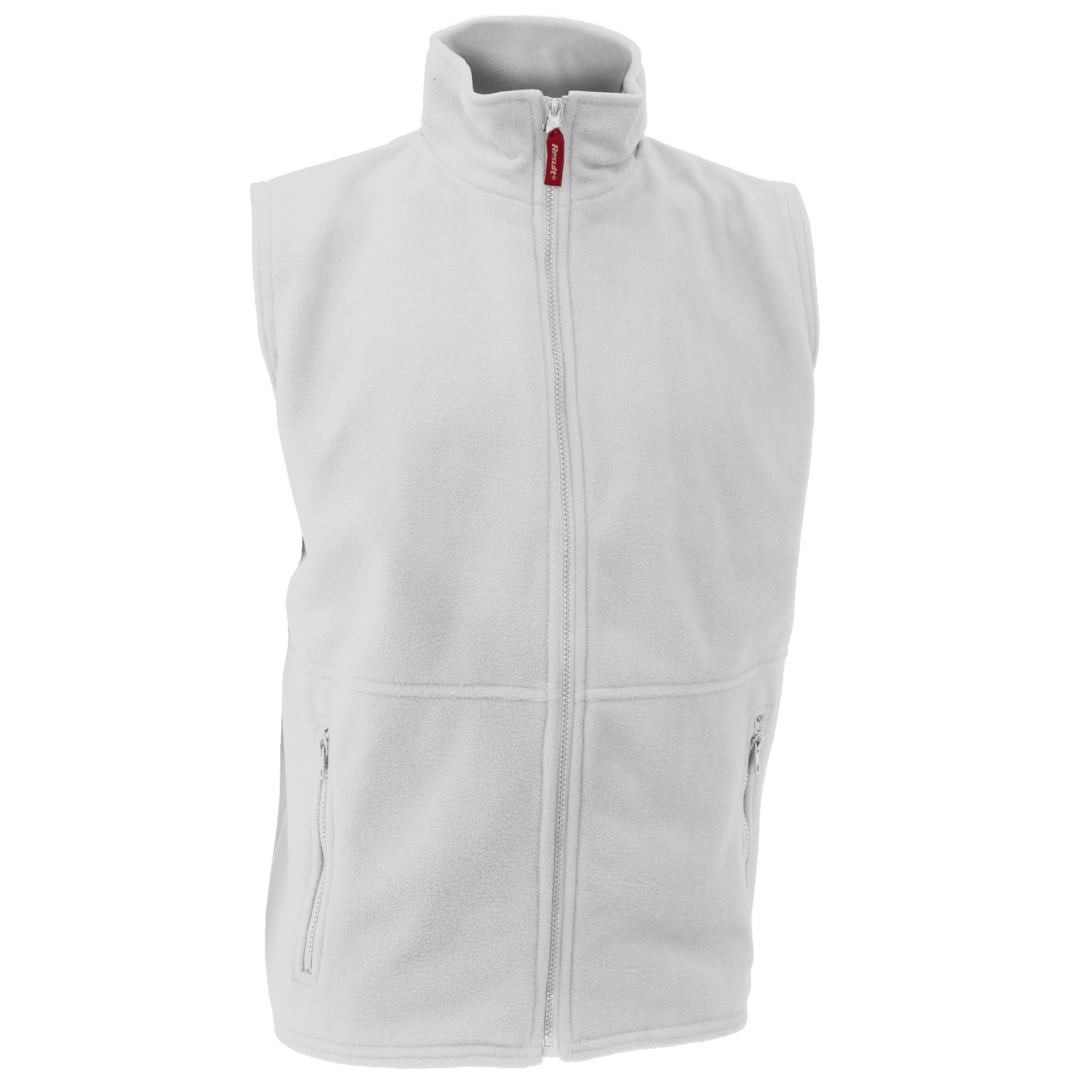 Result - Core Gilet Polaire Antiboulochage Homme (blanc) - Veste - Blanc - S - Decathlon