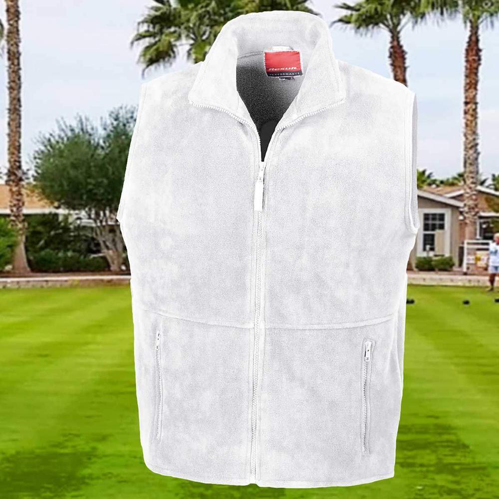 Gilet Di Pile Caldo E Leggero Uomo Result Bianco 2/3