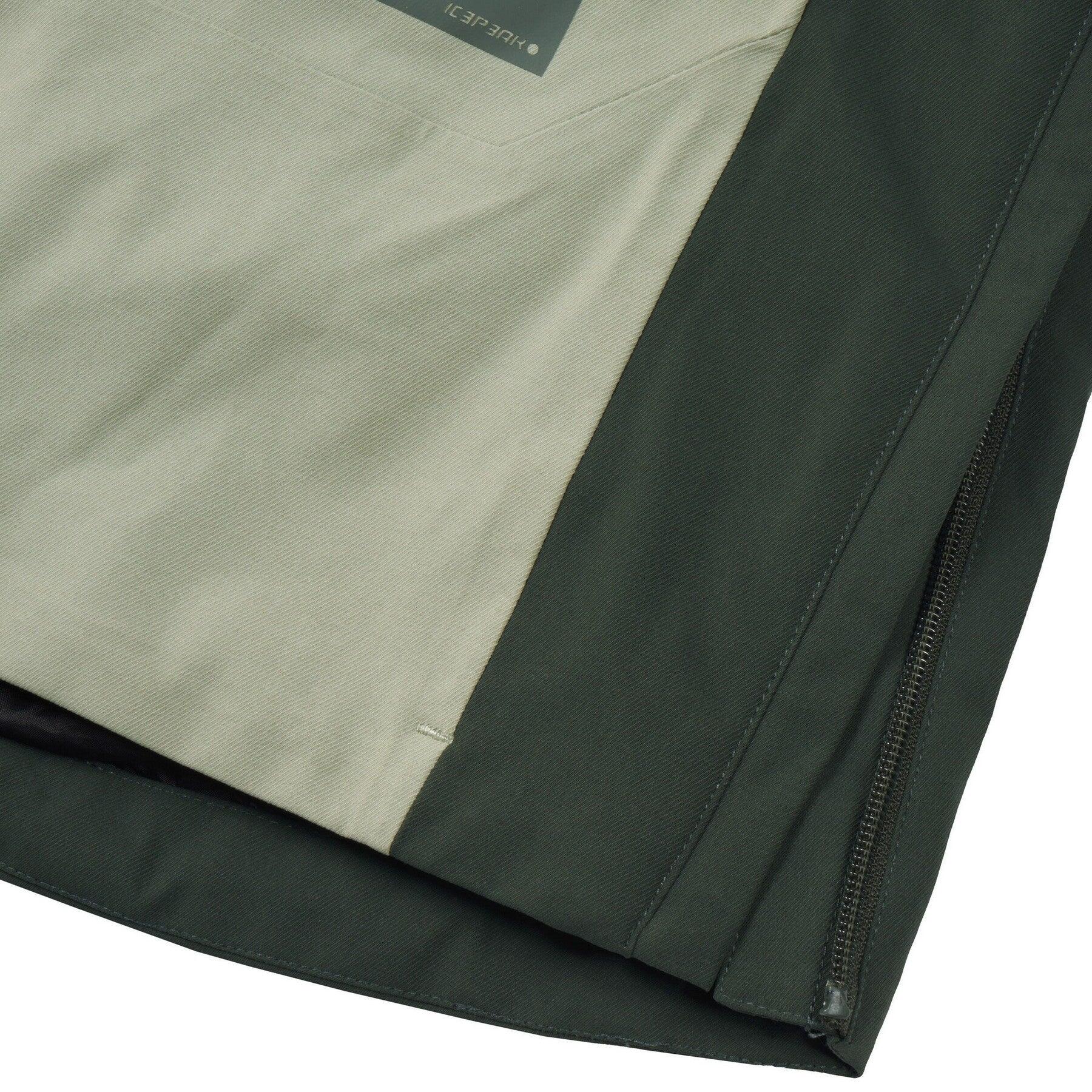 Anorak Icepeak Charlton hommes vert, veste randonnée 6/7
